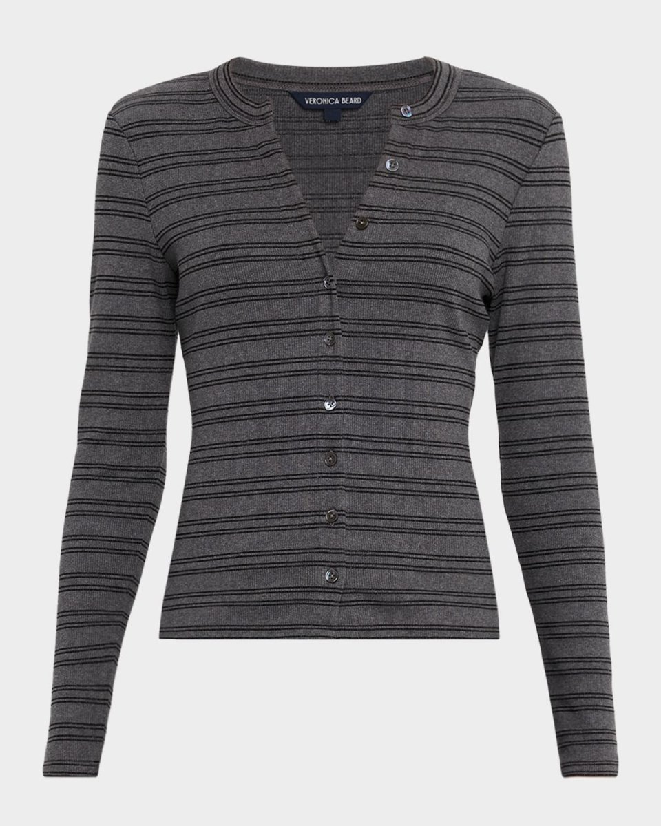 Dili Long-Sleeve Stripe Cardigan